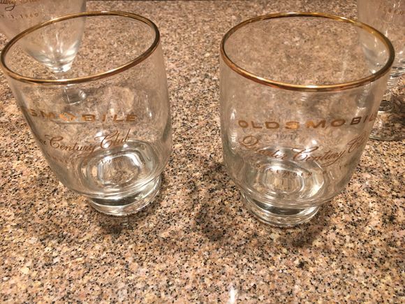 2 Quarter Century Club Glasses - 1962