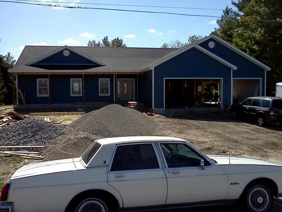 At my uncle's house, we we're rebuilding after a fire.