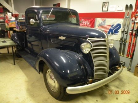 My next project.  A 1938 Chevy pickup.  All original at this time.