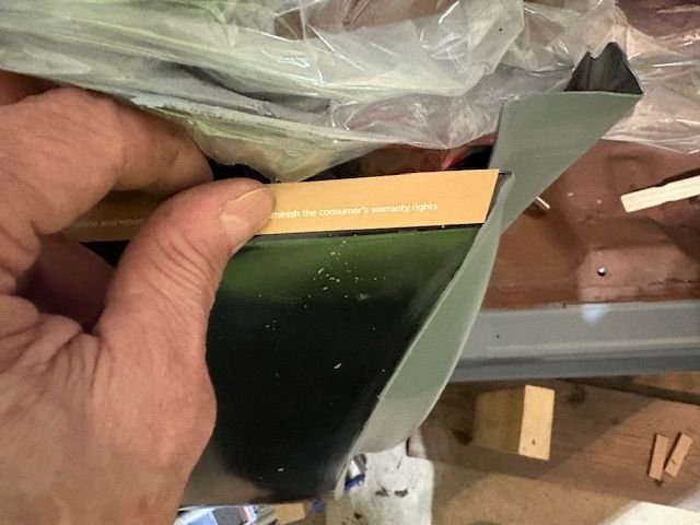 Took my Dremmel and slic3d the metal allowing it to be hammered into same position as original QP.    I’ll weld it later.  Easy work really
