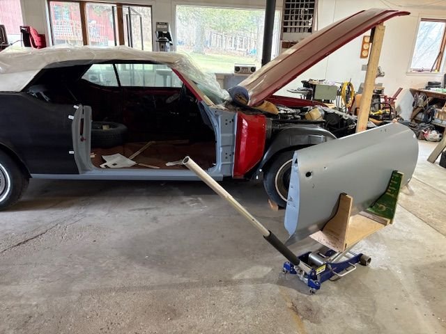 With hinge location “pinned” to the car and door, I now am confident that removing the door and reproducing the panel gaps after painting will be easier