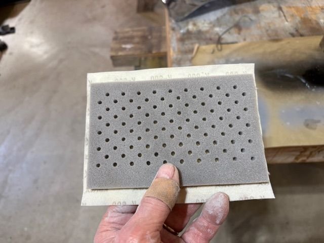 This stuff works way better than Scotchbrite. This is the foam backer I could easily rub out a Quarter Panel in about five minutes with these things. 