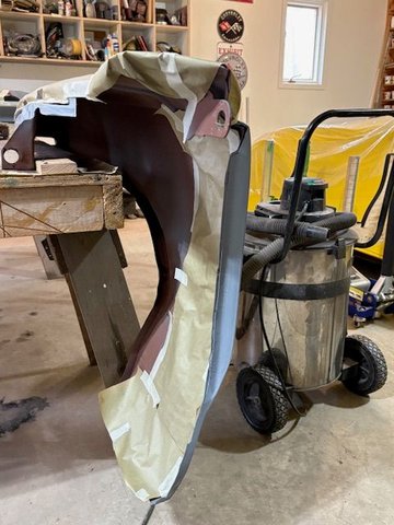 Back edge of fender where door tucks under will also get painted