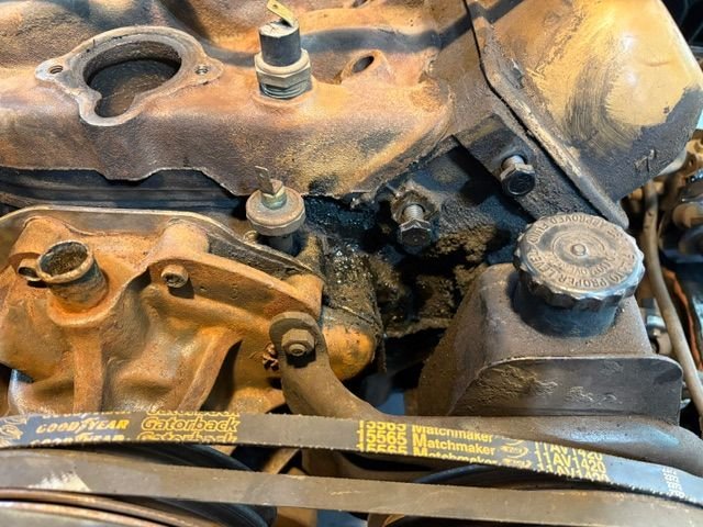I am not sure if the oil seep behind the steering pump is an intake manifold gasket failure or not?  But if it is, now is the time to remove intake and fix it, as much as I hate the thought of doing it.