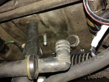 Only way it idle's and doesn't die is if I remove this hose from the bottom-most port.