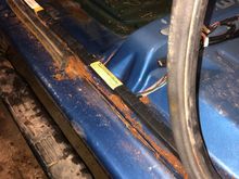 under driver side weather strip