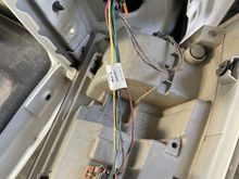 Truck harness is the plug at the rear with orange zip tie, 