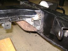 Back side of the pass through. It will get welded and smoothed. 