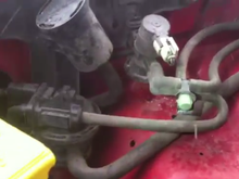 This is not my truck, mine only has the DCP. This has the LDP. The hose in question is the fat one on the bottom. Mine goes to no where.....