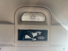 The space below the light cover?