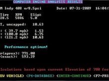 Estimated et/rwhp with 408ci seeing  8.5psi
70*/75%hum/30&quot;baro/700'asl (TMP dragstrip)