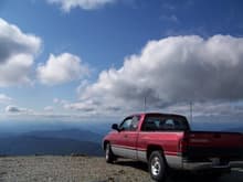 View from atop Mt. Washington.  We used his truck on our honeymoon before I got mine