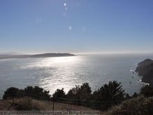 A look out across the Pacific Ocean from California's Highway 1.