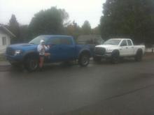 New Ford Rapter, 2500HD And Girlfriend.