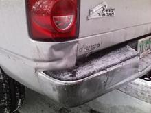 You might've given me a black eye but your teeth are lying on the ground...along with the rest of your grill (literally - see pics of smashed up chevy blazer)