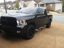 New wheels, tires, and side rails. Plasti-dipped all emblems along with chrome part of grill.