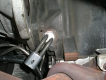 block heater installed with starter removed