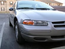 Right headlight after installation