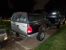 Repurposed the topper on a bed trailer i made from a parts truck.
