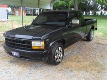 here is my truck now. it has 16 x 7 inch steel wheels from a 2001 dakota.