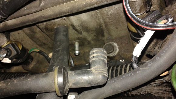 Only way it idle's and doesn't die is if I remove this hose from the bottom-most port.