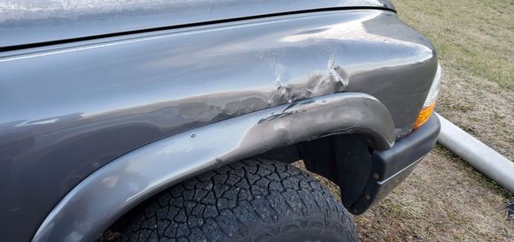 Damage from previous owner.. 