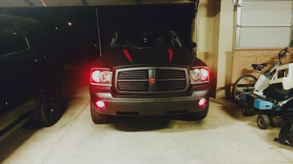 New struts,shocks, sway bars, K&N cold air intake. New rims and tires and dumped the exhaust. 4.7 L v8 is putting out about 340 hp.