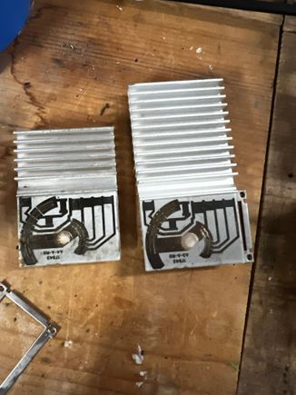 The one on the left is the original heat sink
The one on the right is a dodge Durango heat sink

The circuits for your dome light and dimming are exactly the same