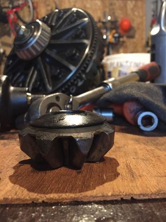 New washer sitting on the gear