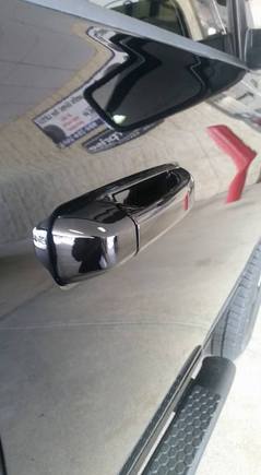 New painted door handles.