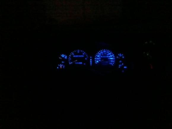 new blue led dash lights