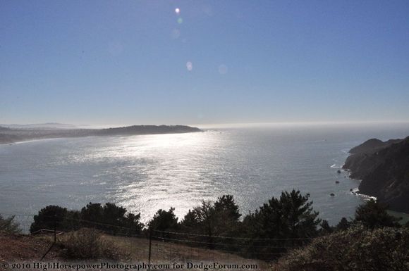 A look out across the Pacific Ocean from California's Highway 1.