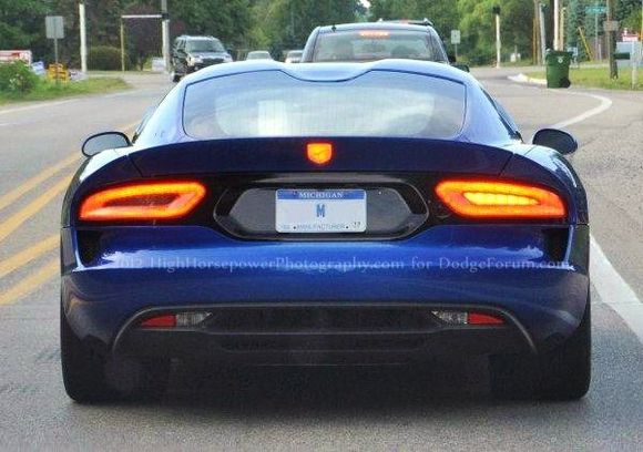 The 2013 SRT Viper GTS in metallic blue