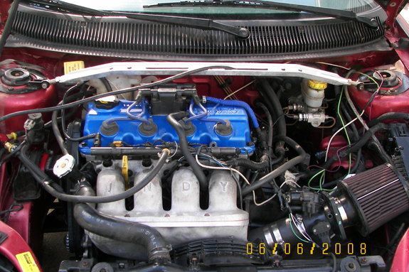 SOHC 2.0
Mods:
2nd gen Indy Intake manifold
Ported head
Long tube header
AFX ecu
DOHC pistons
Magnum Camshaft
Ported head
Blue printed balanced lower end
and some other bolt ons
Reved to 8,600 all day. One time at 9,600 rpms the valves didnt shut...