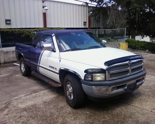 The good side, wife put two dents in the other.