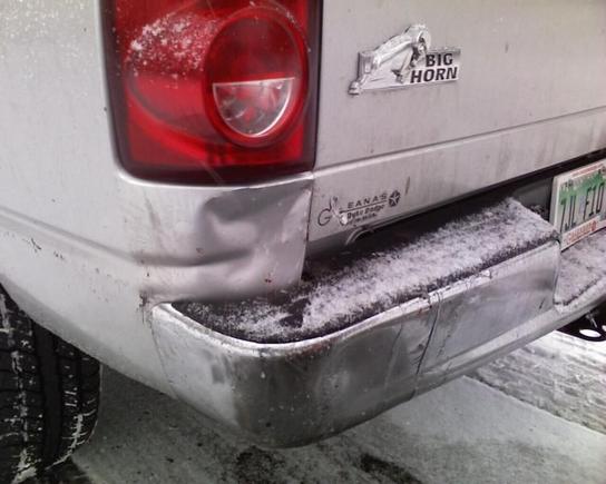 You might've given me a black eye but your teeth are lying on the ground...along with the rest of your grill (literally - see pics of smashed up chevy blazer)