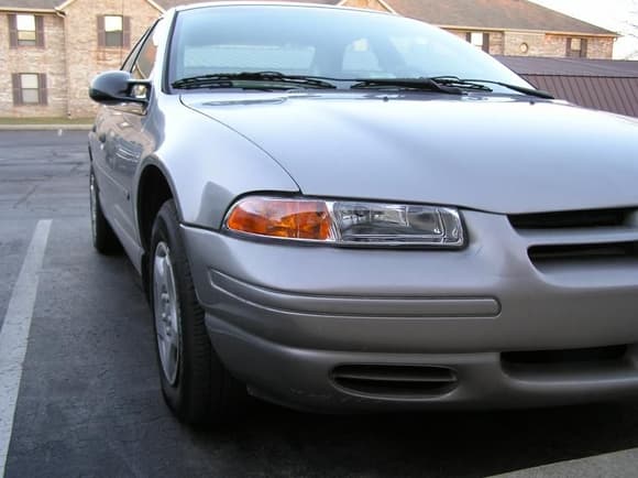 Right headlight after installation