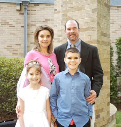 1st Communion Family Photo