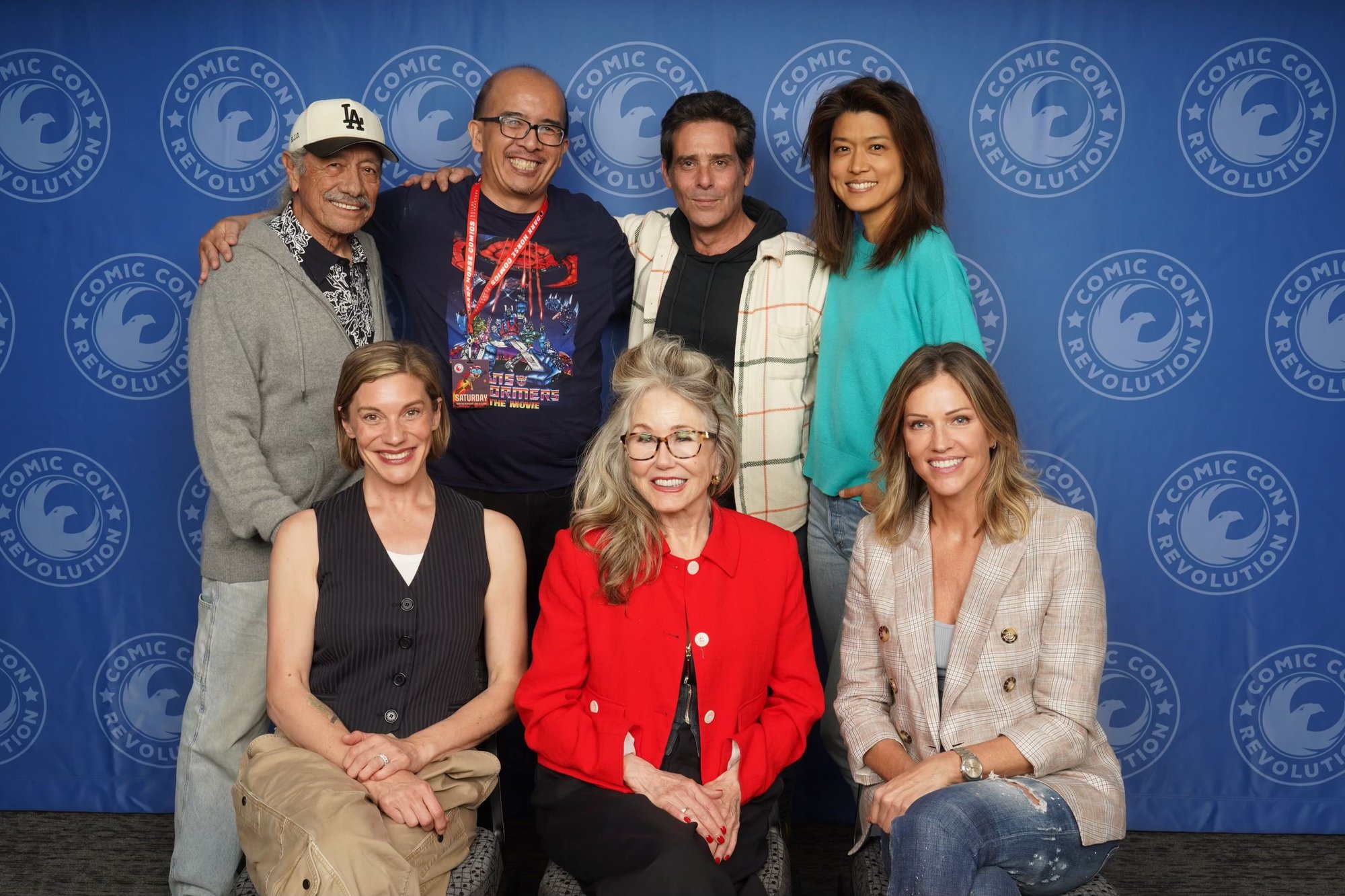 Me and the cast of Battlestar Galactica 