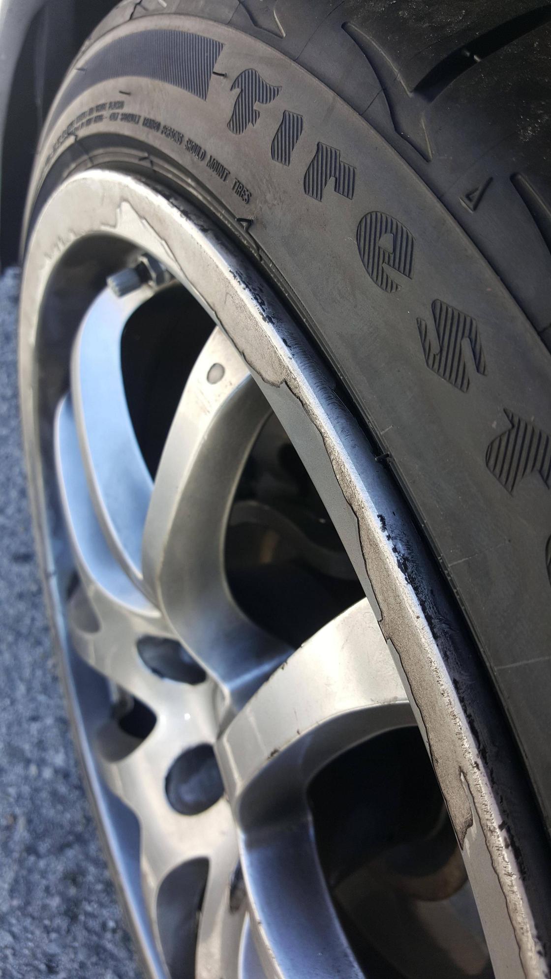 Why does my tire look like this? Small tire on bigger wheel