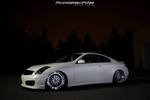 White 2007 Infiniti G35 Coupe Stanced