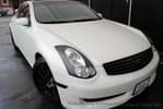 2007 infiniti g35 coupe  White on Black