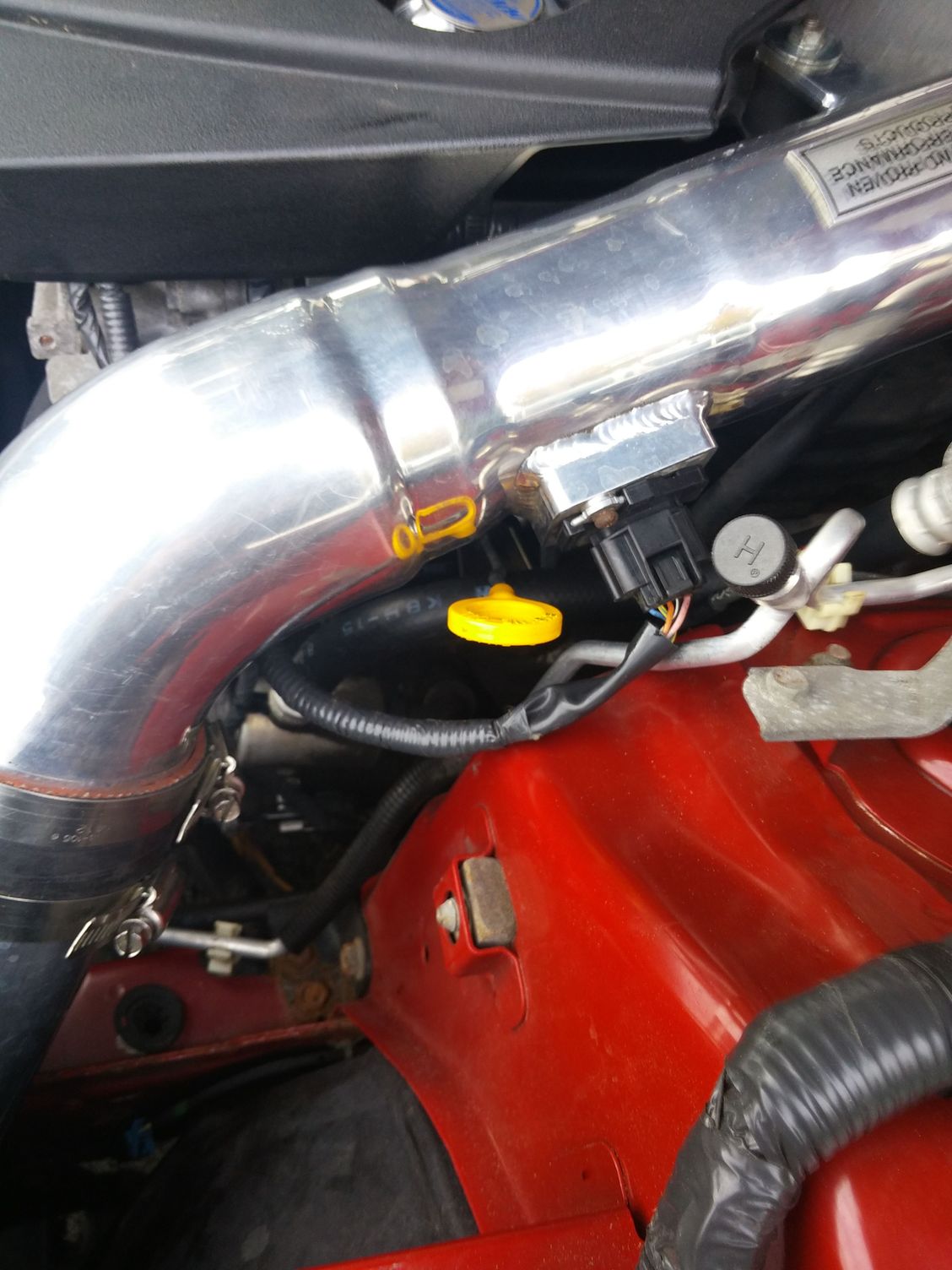 cold air intake oil dipstick solution G35Driver Infiniti G35 & G37