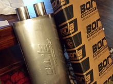 Borla Pro XS universal muffler..love the smooth rip of a Borla