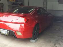 infiniti g35 , red , gtr body kit                        #g35#redcar#monbb#bodykit#gtrstyle#34#infiniti#car#passion#flash#sun#love2ride