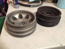 Compared to OEM crank pulley