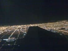 Leaving Boston at night.  Crappy phone quality, but cool shot at night.