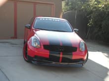 G35 witH sTRIPES! EVERYONE WAS SCARED..I WASNT...HOWS IT LOOK?