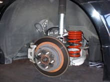 Rear suspension complete