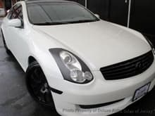 2007 infiniti g35 coupe  White on Black